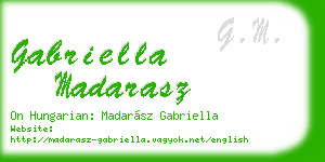 gabriella madarasz business card